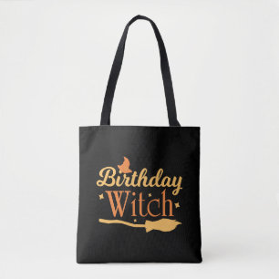 Tote Bag Anniversaire Sorcière Halloween Anniversaire