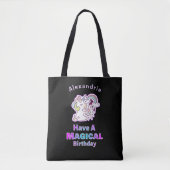 Tote Bag Anniversaire Unicorn Magique mignonne (Devant)