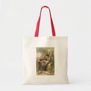 Tote Bag Annonce de machine à coudre de chanteur "la