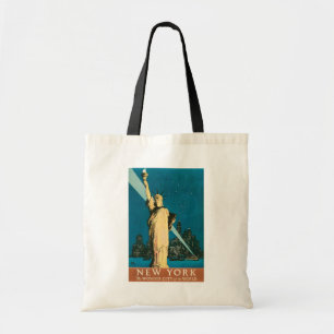 Tote Bag Annonce vintage de voyage à New York
