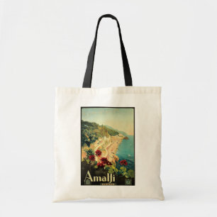 Tote Bag Annonce vintage de voyage Amalfi