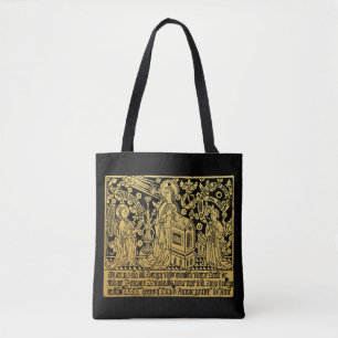 Tote Bag Annonciation en caoutchouc en laiton Tudor Mary An