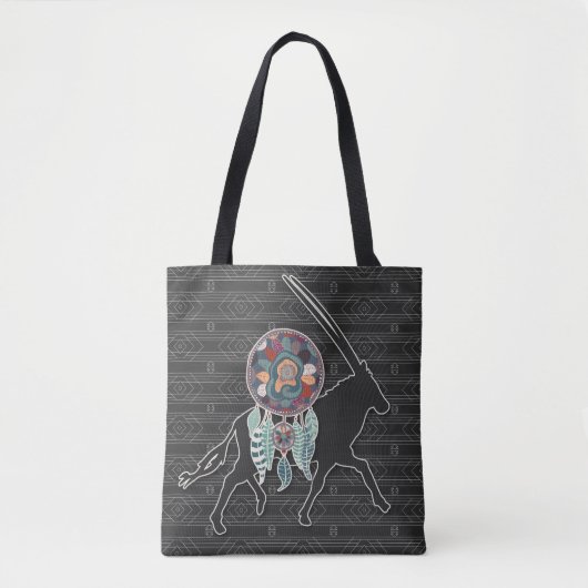 Tote Bag Antelope Autochtone Américain Dream Catcher (Devant)
