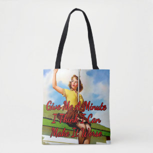 Tote Bag Antenne fixe des années 1950 par Gil Elvgren