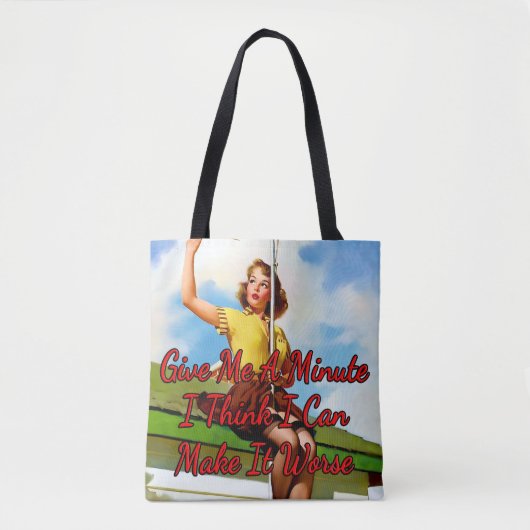 Tote Bag Antenne fixe des années 1950 par Gil Elvgren (Devant)