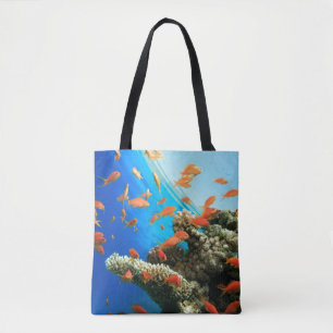 Tote Bag Anthias de Lyretail sur le récif coralien