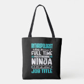 Tote Bag Anthropologue Titre du travail Profession Scientif (Dos)