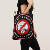 Tote Bag Anti-Facism Denim Jacket (De près)