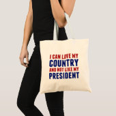 Tote Bag Anti Trump Patriotique Pas Mon Président (Devant (produit))