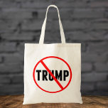 Tote Bag Anti Trump Simple Red Circle X Politique<br><div class="desc">Trump avec un cercle rouge et un X sur son nom. Distribuez partout le sac fourre-tout anti-Donald Trump pour inciter les Américains à résister et à destituer Trump. Montre-toi détester Trump. Remettez-les à tous les Américains contre Donald Trump,  les Démocrates et les Républicains.</div>
