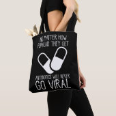 Tote Bag Antibiotiques Chercheur en sciences virales Pharma (De près)