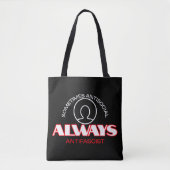 Tote Bag Antifasciste de fourre-tout : Déclaration (Devant)