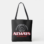 Tote Bag Antifasciste de fourre-tout : Déclaration (Dos)