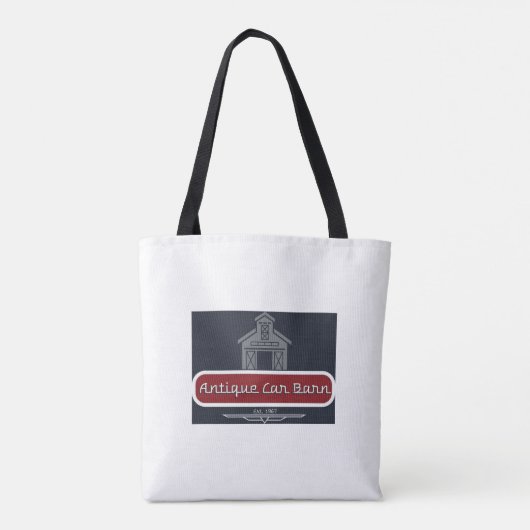 Tote Bag Antique Car Barn  (Dos)