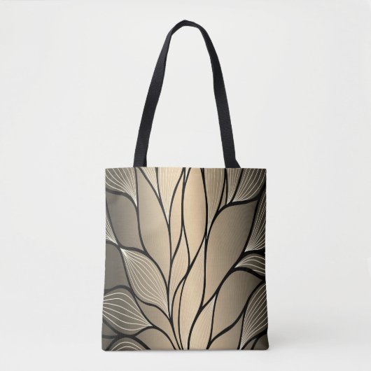 Tote Bag Antique Gold Creative Leave Motif (Devant)