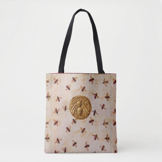 Tote Bag ANTIQUE HONEY BEE COIN AND BEES Beekeeper (Devant)