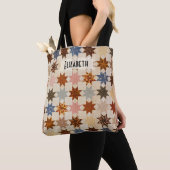 Tote Bag Antique surface inclinée | Le Moyne Star Patchwork (De près)