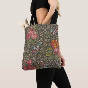 Tote Bag Antique Toile de Jouy 1800 Branches florales