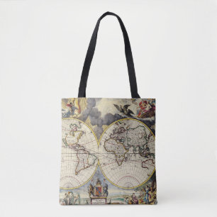Tote Bag Antique vieille carte inspirée (4)