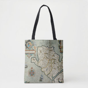 Tote Bag Antique vieille carte inspirée (7)
