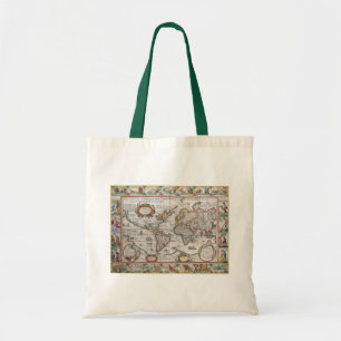 Tote Bag Antique World Map bags - choose style