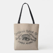 Tote Bag Antiquité des yeux Publicité optique (Dos)