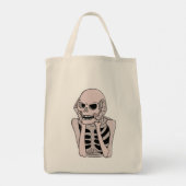 Tote Bag Anxious Skeleton Sketch (Dos)
