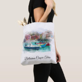 Tote Bag ** AP12 Italie Langue italienne d'art Cinque Terra (De près)