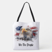 Tote Bag *~* AP27 Aigle à drapeau patriotique américain (Dos)