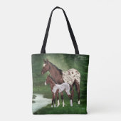 Tote Bag Appaloosa Cheval Mare et Foie (Dos)