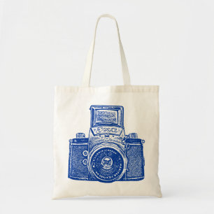 Tote Bag Appareil-photo Allemand de l'Est - bleu-foncé