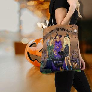 Tote Bag Appel à toutes les sorcières Halloween Anniversair
