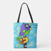 Tote Bag appel d'oiseaux (Dos)