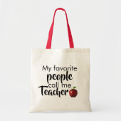 Tote Bag Appelez-moi professeur (Devant)