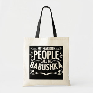 Tote Bag Appelle-moi Babushka Grand-mère Mère Russe