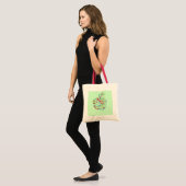 Tote Bag Apple customisent ajoutent le nom de professeurs (Devant (modèle))