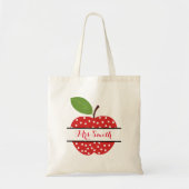 Tote Bag Apple Merci professeur (Devant)