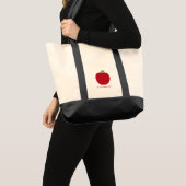 Tote Bag Apple rouge a personnalisé le professeur (Devant (produit))