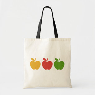 Tote Bag Apple vert rouge jaune