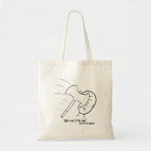 Tote Bag "Appliquer l'Ax au visage" - le chemin du barbare. (Devant)