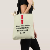TOTE BAG APPRÉCIATION DE L'ENSEIGNANT (De près)