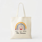 Tote Bag Appréciation de l'enseignant Arc-en-ciel (Devant)