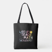 Tote Bag Appréciation de l'enseignant en mathématiques - So (Dos)