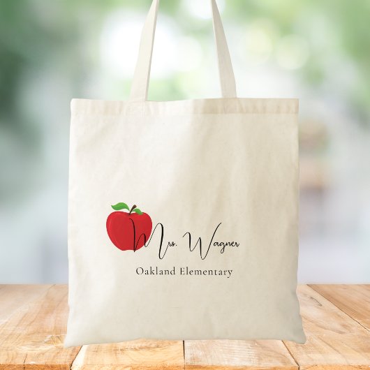 Tote Bag Appréciation de l'enseignant Merci enseignant mang