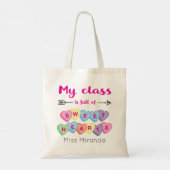 Tote Bag Appréciation de l'enseignant personnalisé mignonne (Dos)