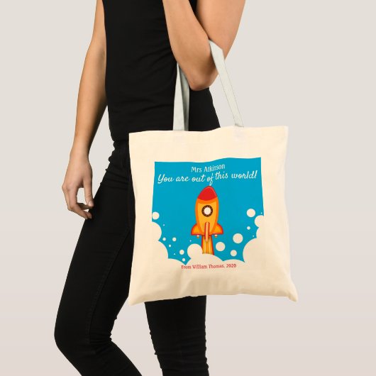 Tote Bag Appréciation de l'enseignant personnalisée (Devant (produit))