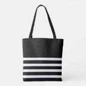 Tote Bag Appréciation de maman élégante rayée (Dos)