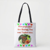 TOTE BAG APPRÉCIATION DES ENSEIGNANTS CONCEPTION DE BUTTERF (Devant)