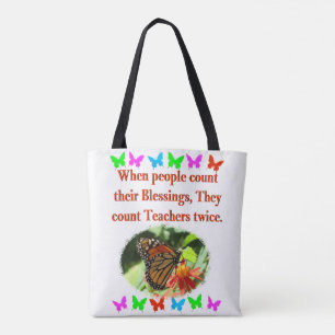 TOTE BAG APPRÉCIATION DES ENSEIGNANTS CONCEPTION DE BUTTERF