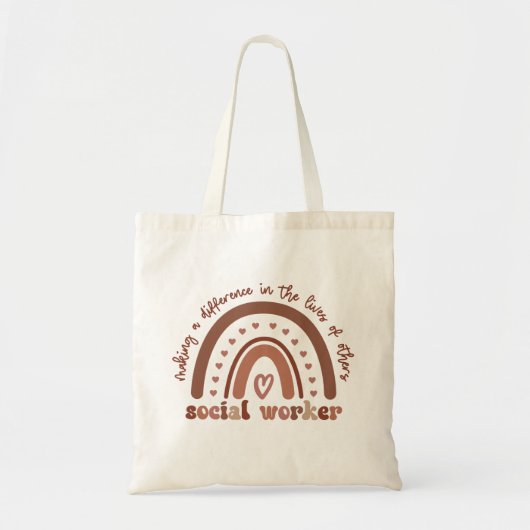 Tote Bag Appréciation des travailleurs sociaux Cadeaux d'ét (Devant)